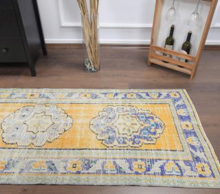 Turkish Vintage Runner Rug - Thumbnail