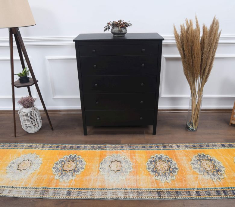 Orange Vintage Runner Rug