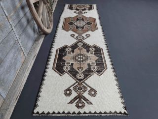 Turkish Vintage Runner Rug - Thumbnail