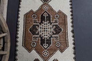 Turkish Vintage Runner Rug - Thumbnail