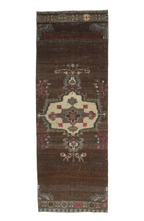 Turkish Vintage Runner Rug - Thumbnail