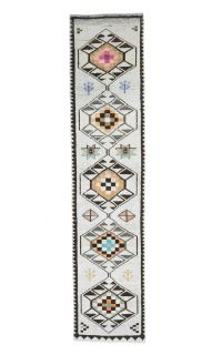 Turkish Vintage Runner Rug - Thumbnail