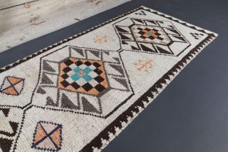 Turkish Vintage Runner Rug - Thumbnail