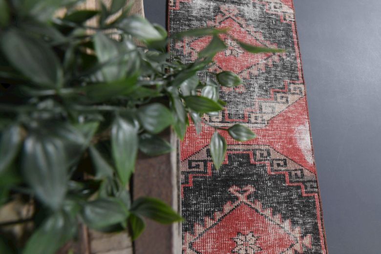 Narrow Turkish Vintage Runner Rug