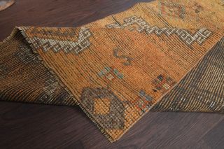 Muted Colored Vintage Runner Rug - Thumbnail