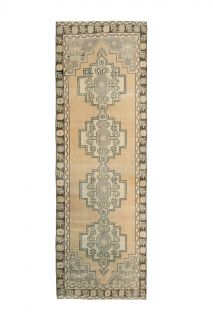 Turkish Vintage Runner Rug - Thumbnail