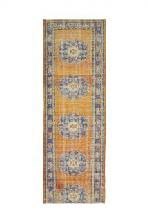 Turkish Vintage Runner Rug - Thumbnail