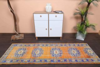 Turkish Vintage Runner Rug - Thumbnail