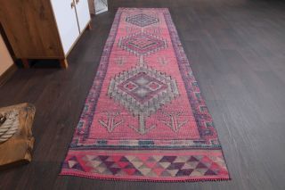 Vintage Hand-Knotted Runner Rug - Thumbnail