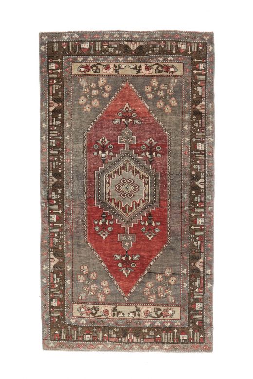 Turkish Vintage Accent Rug