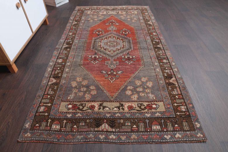 Turkish Vintage Accent Rug