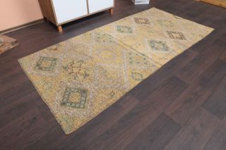 Turkish Vintage Runner Rug - Thumbnail