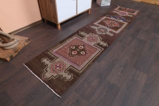 Turkish Vintage Runner Rug - Thumbnail