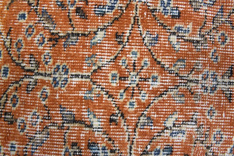 Vintage Burnt Orange Rug