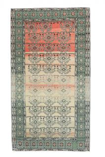 Vintage Ikat Throw Rug - Thumbnail