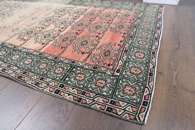 Vintage Ikat Throw Rug