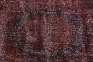 Vintage Dark Red Rug - Thumbnail