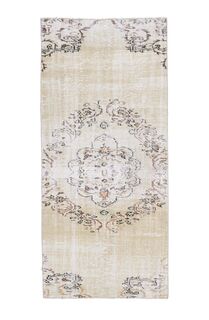 Vintage Oushak Runner Rug - Thumbnail