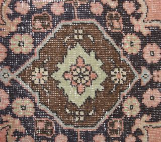 Salmon Colored Vintage Runner Rug - Thumbnail