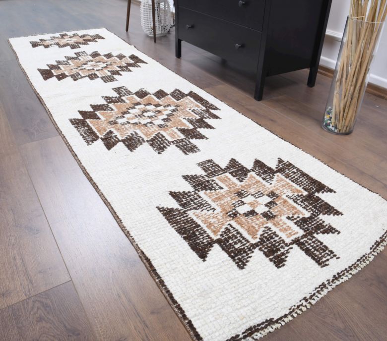 White Vintage Runner Rug