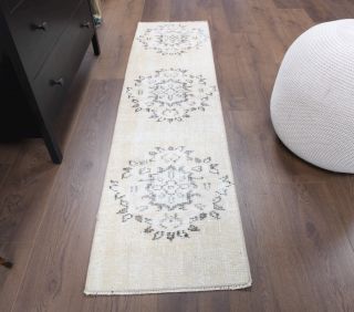 Vintage Neutral Runner Rug - Thumbnail