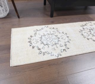 Vintage Neutral Runner Rug - Thumbnail