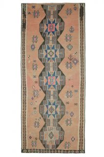 Unique Flatweave Vintage Runner Kilim - Thumbnail