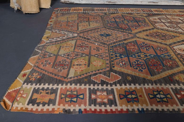 Cacim Long & Wide Flatweave Kilim Runner