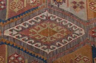 Cacim Long & Wide Flatweave Kilim Runner - Thumbnail