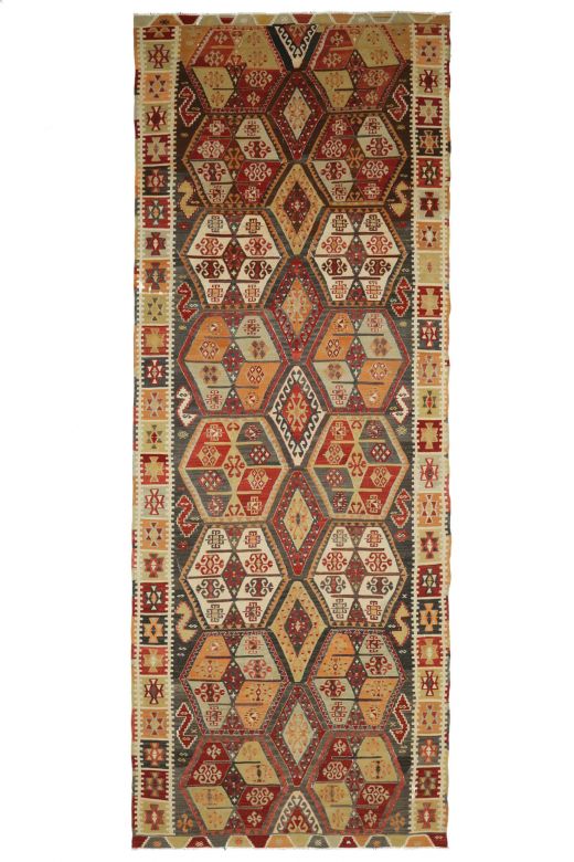 Cacim Kilim Wide & Long Runner Rug