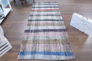 Turkish Flatweave Runner Rug - Thumbnail