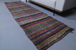 Kilim Vintage Runner Rug - Thumbnail