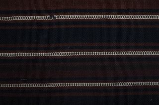 Dark Brown & Black Kilim Runner Rug - Thumbnail