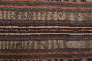 Brown Kilim Vintage Runner Rug - Thumbnail