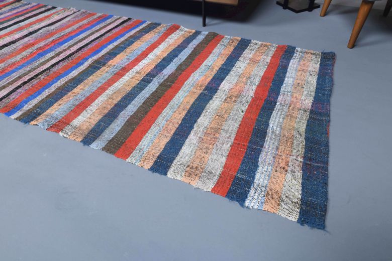 Stiped Colorful Vintage Runner Rug