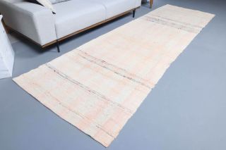 Neutral Colors Vintage Runner Rug - Thumbnail