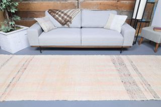 Neutral Colors Vintage Runner Rug - Thumbnail