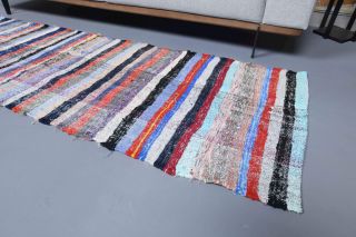 Striped Vintage Runner Rug - Thumbnail