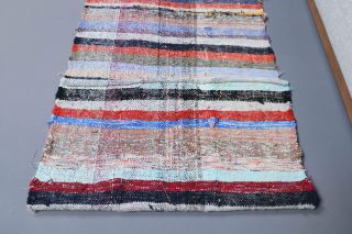 Striped Vintage Runner Rug - Thumbnail