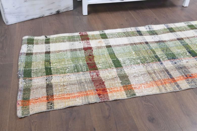 Flatweave Striped Vintage Runner Rug