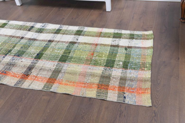 Flatweave Striped Vintage Runner Rug