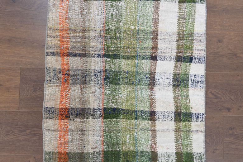 Flatweave Striped Vintage Runner Rug