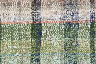 Flatweave Striped Vintage Runner Rug - Thumbnail