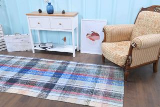 Turkish Vintage Runner Rug - Thumbnail