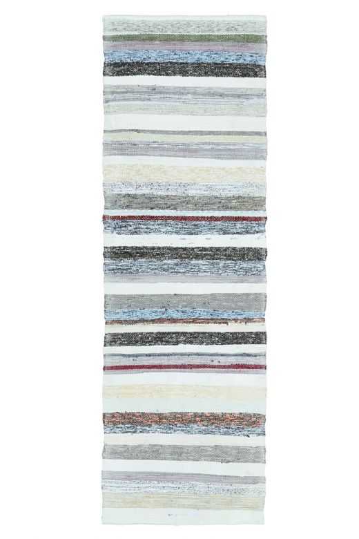 Striped Kilim Vintage Runner Rug