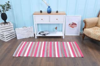 Vintage Runner Flatweave Rug - Thumbnail