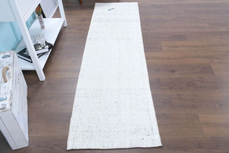 Solid Kilim Vintage Runner Rug