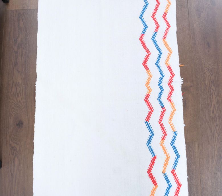 White Vintage Runner Rug