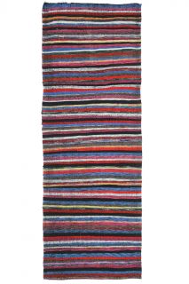 Striped Kilim - Vintage Runner Rug - Thumbnail