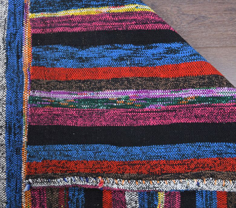 Striped Kilim - Vintage Runner Rug